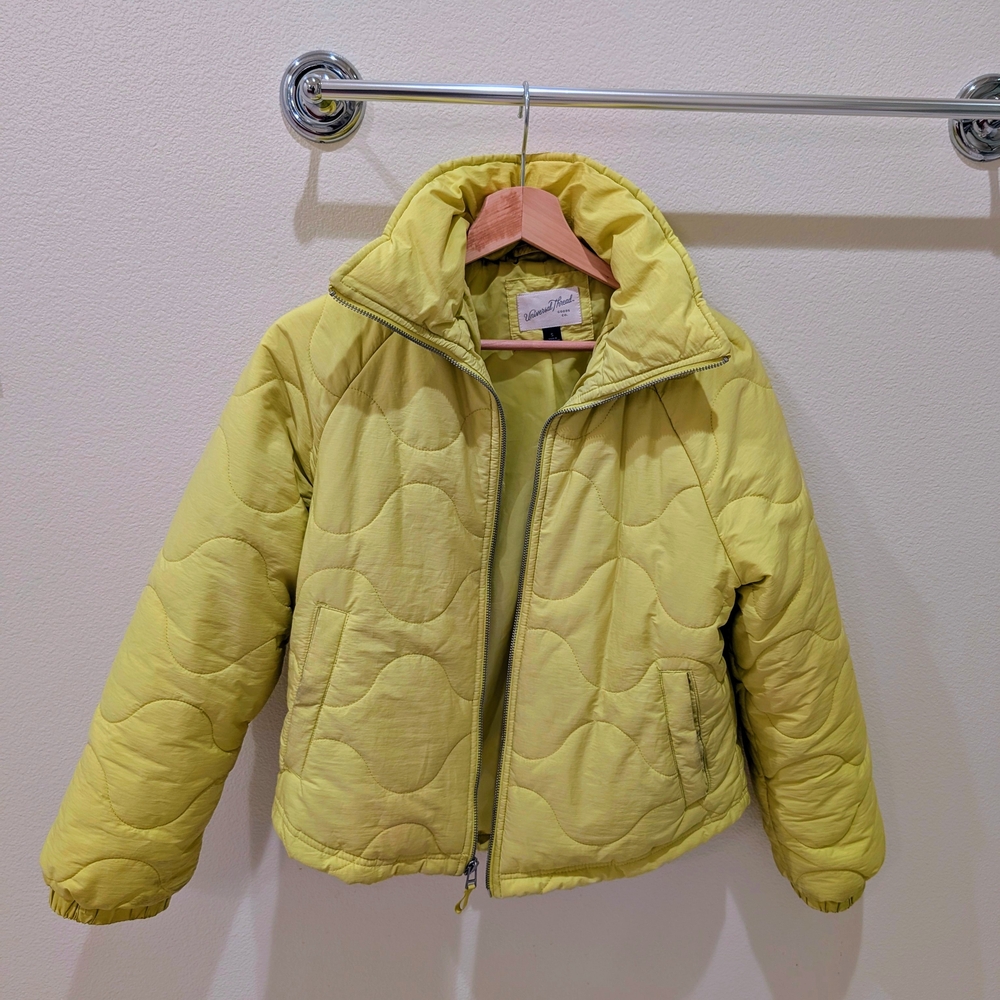 Women's Yellow Quilted Jacket